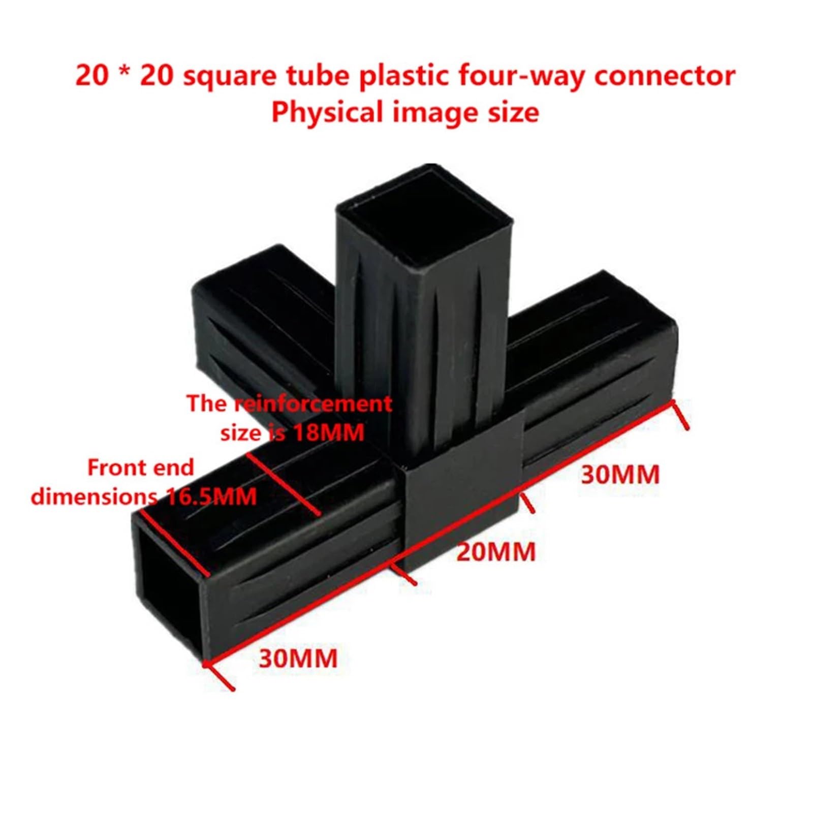 Raccords de tuyauterie, compatibles avec les tuyaux généraux, carrés 20X20