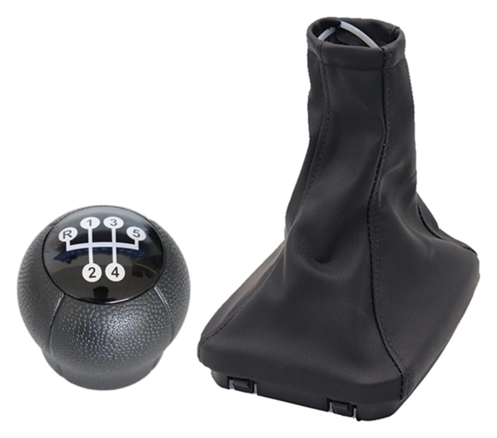 Utongmu A Boot Cover Manual Gear Shift Knob For Vauxhall For Opel For Meriva A 2003-2010 Car Gear Shift Knob Gaitor Lever Stick Leather Boot Cover(A Boot Cover)