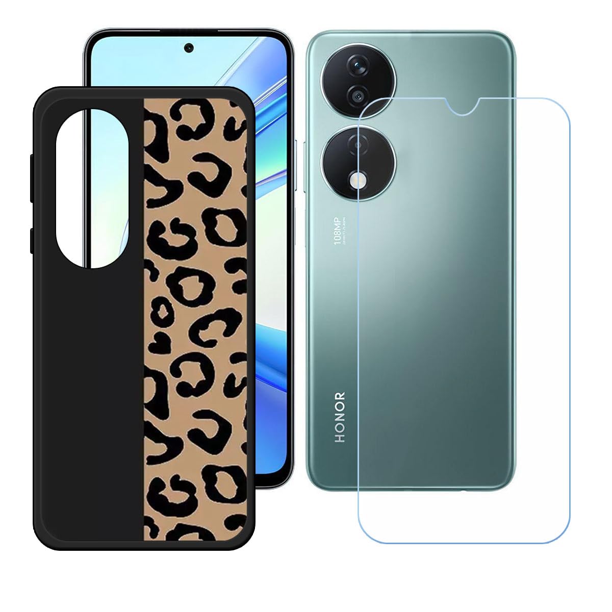 LCEHTOGYE Cover Per Honor X7B Pellicola Protettiva In Vetro - Foto 6