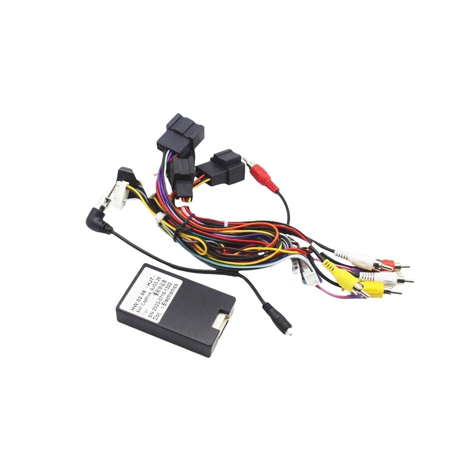 Adaptador de arnés de cableado de 16 pines para coche, decodificador de caja CANbus, cable de alimentación de radio Android, compatible con Chevrolet Captiva 2012-2016