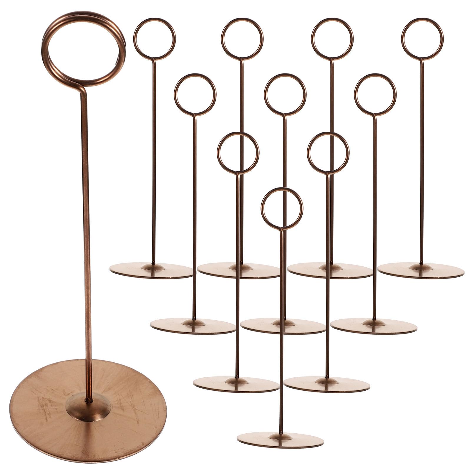 Pince marque-place de mariage en acier doré pour une décoration de table festive réussie