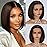 Bob Wig Human Hair 13x4 HD Transparent Lace Front Wigs Dark Brown Frontal Straight Bob Wig Pre Plucked 180% Density Glueless Bob Wigs for Black Women Human Hair With Baby Hair Dark Brown Color 08 Inch