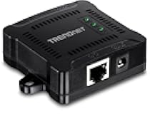 TRENDnet Gigabit PoE Splitter, TPE-104GS, 802.3af, NDAA Compliant, Power a Non-PoE Device up to 100m (328 ft), 5/9/12V DC Power Output, 5 to 5/3.5mm Jumper Cables Included, Black