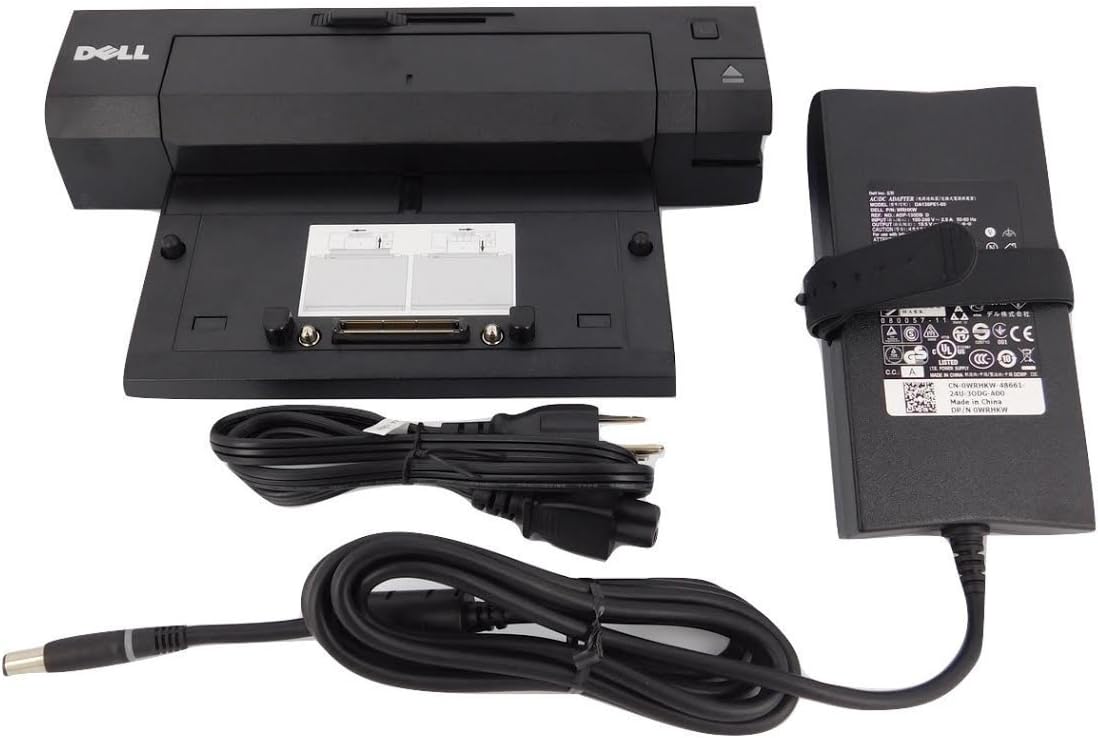 Dell E-Port Replicator PR02X Docking Station and Port Replicator 130W For E Series Laptop/Notebooks (Renewed)