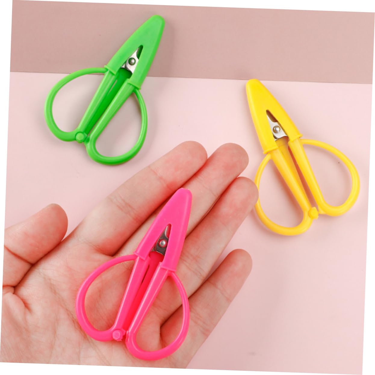 TEHAUX 12piezas Mini Tijeras Con Funda Tijeras De Corte De Tela Portátiles Para Bordado Con Diseño Ergonómico y Punta Precisa Para Manualidades y Costura