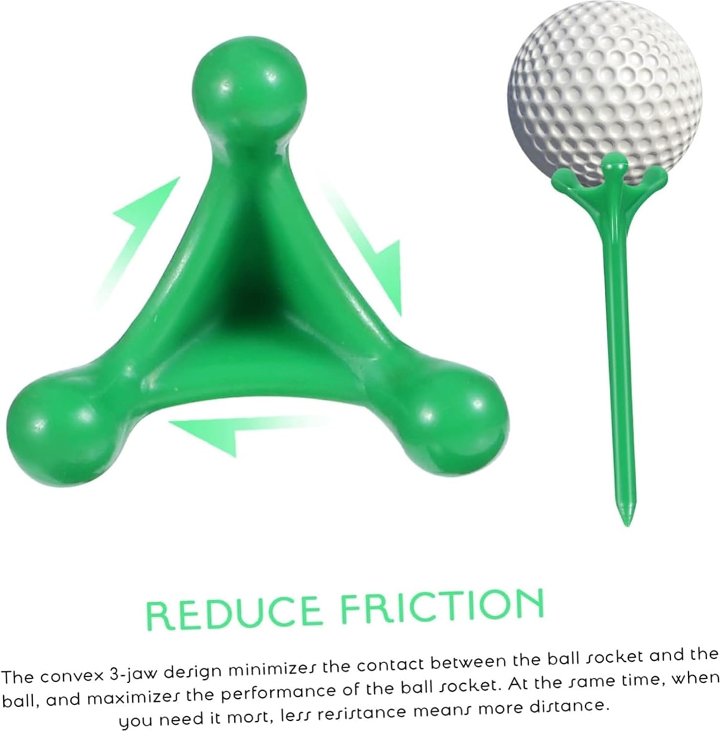 10Pcs ABS Plastic Golf Tee Tees Replacement Driving Range Hitting Trainer Club Accessories Multicolor