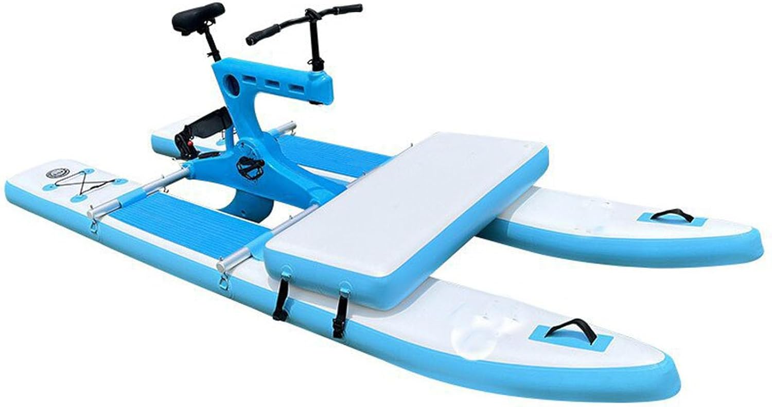 Single Person Inflatable Bike for Water Floating Water Bicycle,Water Bike Lake Pedal Bicycle Cycle Pedal Inflatable Floating Water Bike