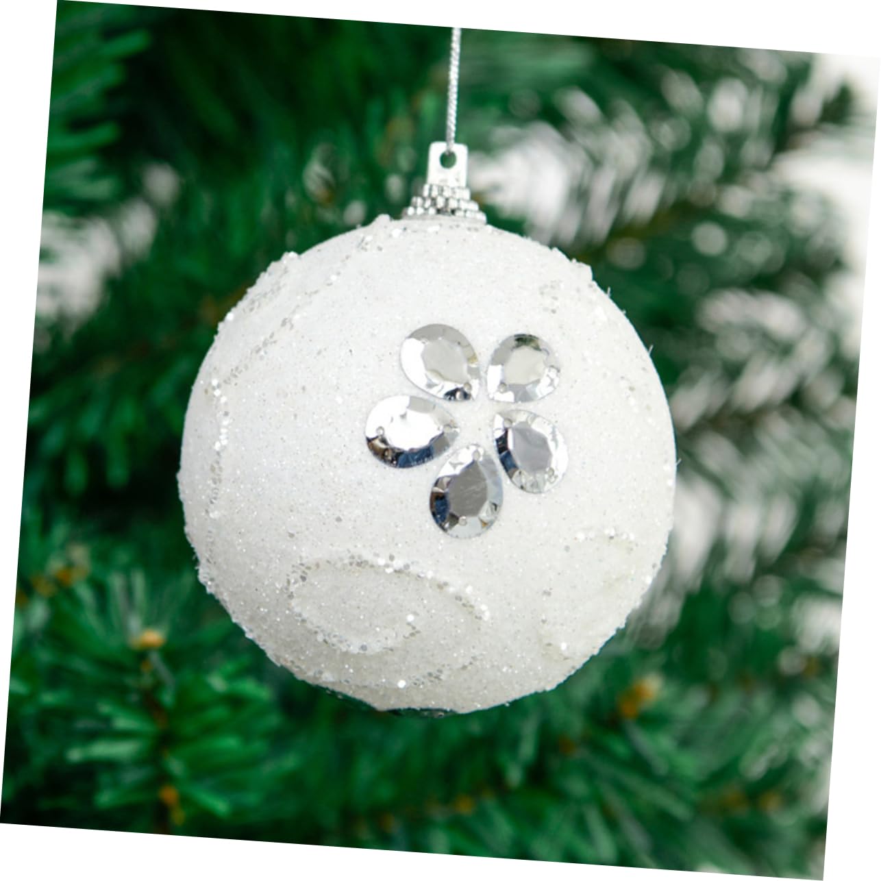Alipis 10 Piezas Bolas de Navidad Christmas Tree Xmas Tree Bolas navideñas Colgante de Navidad Adornos navideños con Purpurina decoración de Navidad Colgante Decorativo Espuma