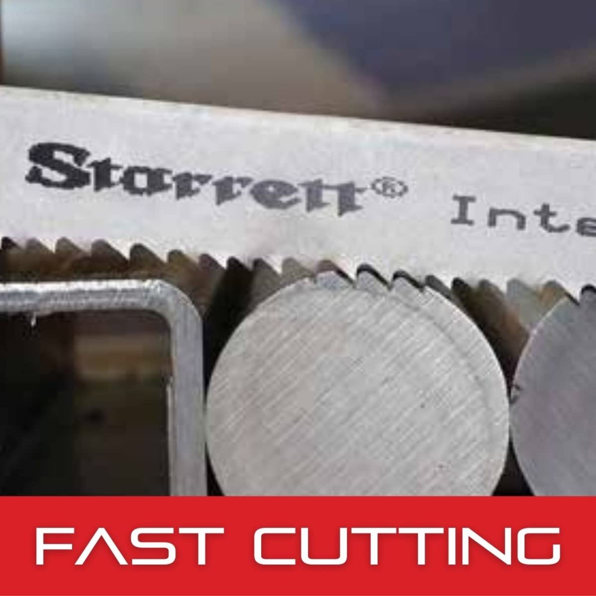 Starrett Intenss PRO Bi-Metal Band Saw Blade with M42 HSS Cutting Edge - Ideal for Intensive Production Cutting in Ferrous/Non-Ferrous Metals - 8 Ft. 9", 3/4 x .035 x 6-10/P - 99206-08-09