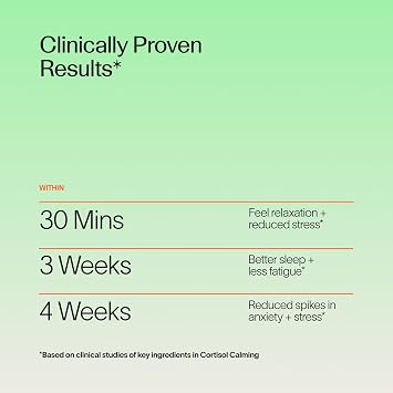 Veracity Cortisol Calming - Clinically Proven Stress & Sleep Support Supplement - Reduces Tension & Improves Mental Clarity with Natural Blend of Adaptogens - 60 Capsules