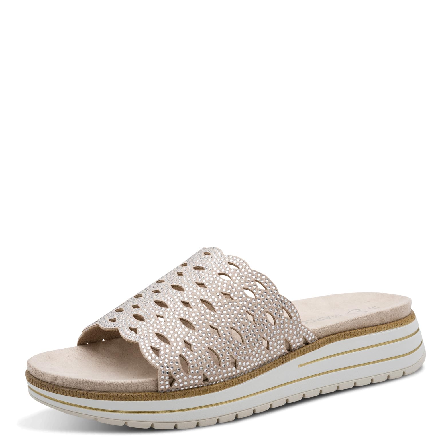 Marco Tozzi Women's Sandal Soft Feel Me Footbed Vegan Soft Lining Modern, Beige (Dune), 4.5 UK