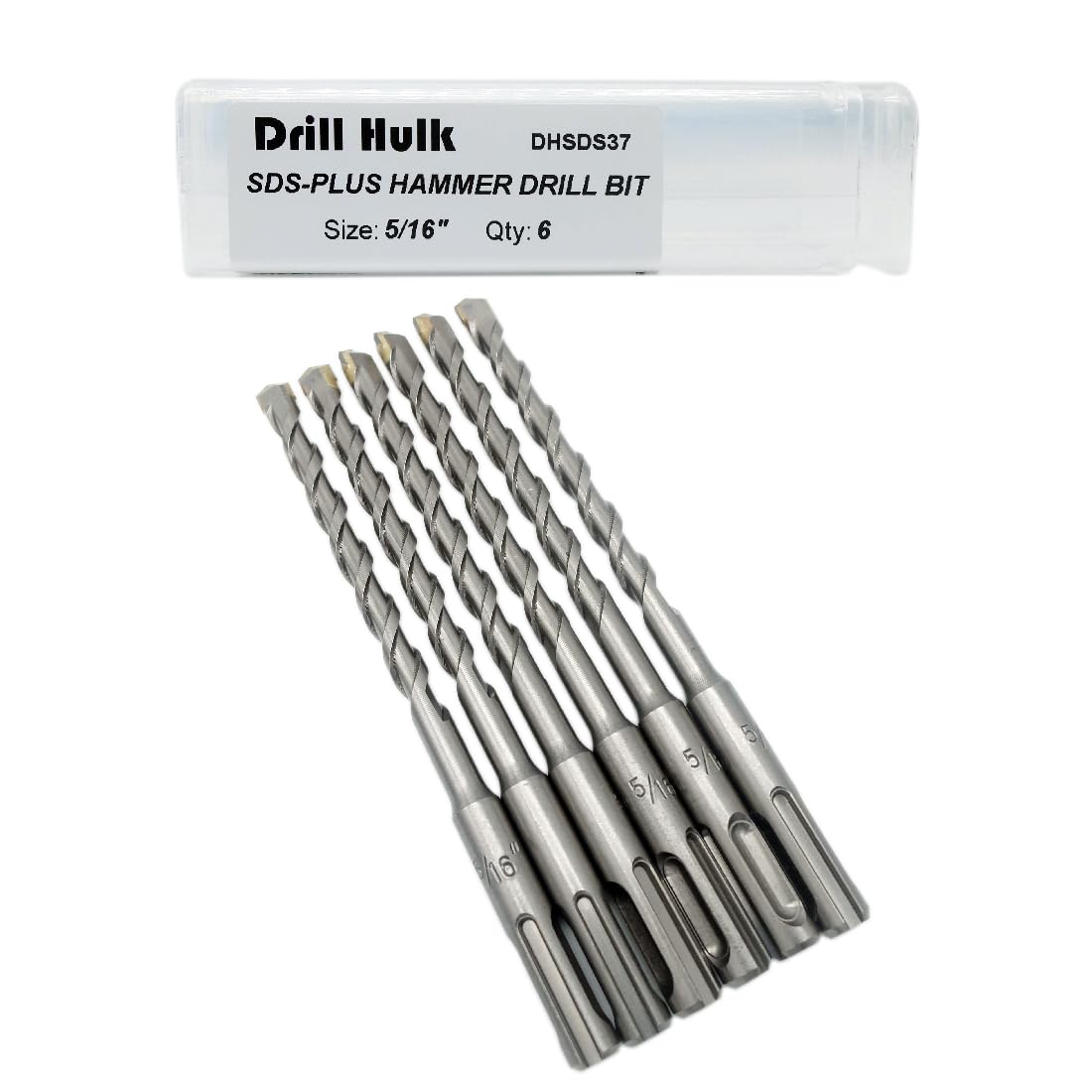 Carbide Rotary Hammer Drill Bits - 6 Pack -10 Carbide Rotary Hammer Drill Bits - 6 Pack -10