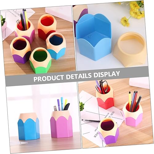 Miniatura 7 de EXCEART 8 vasos dispensadores de bolígrafos para escritorio, estuche para lápices, organizador vertical, soporte para bolígrafo, organizador de