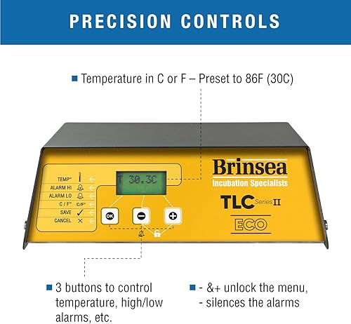 Miniatura 20 de Brinsea TLC-50 Zoologica II - Incubadora grande de cría de aves y recuperación de mascotas con control de humedad para animales enfermos, ideal