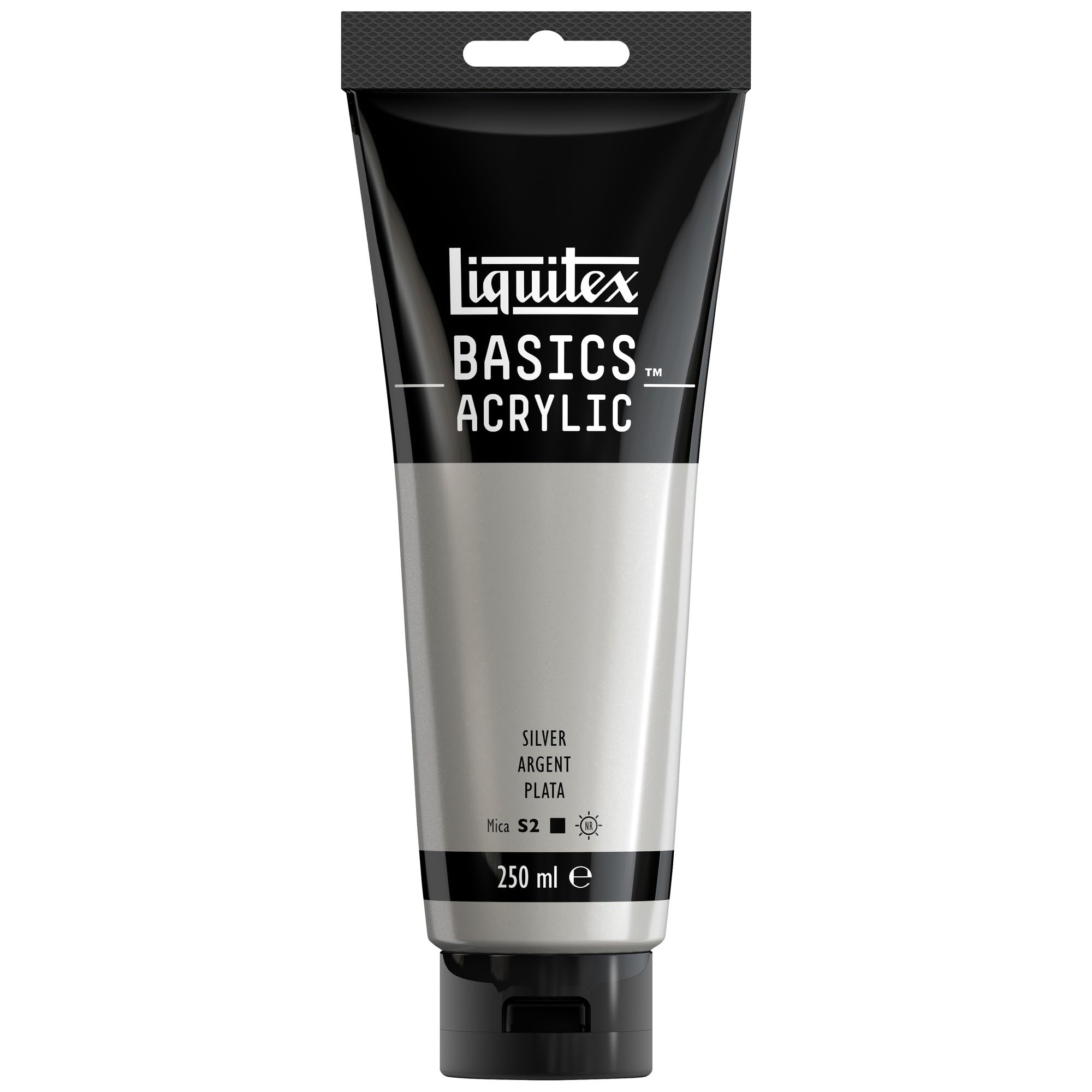 LIQUITEX Basics Acrylic Paint, Silver, 250 ml Tube