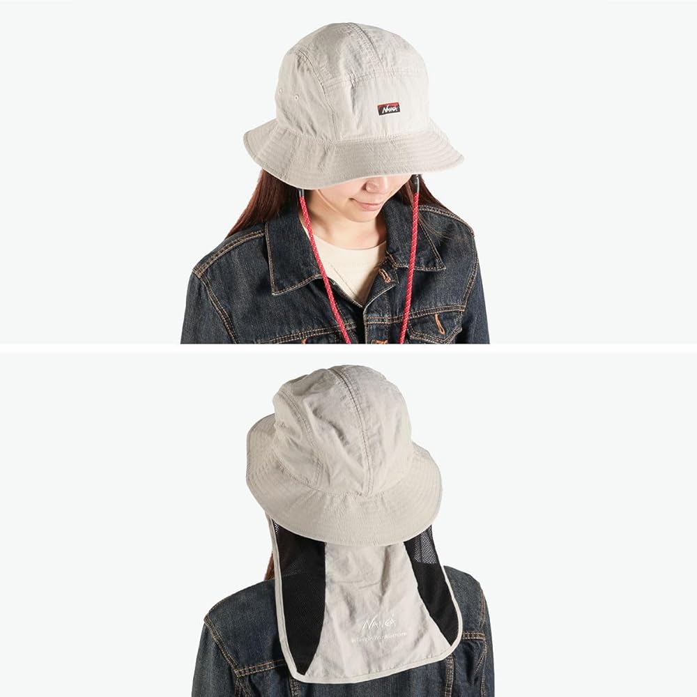 Nanga NA2221-3B501 Nylon Tusser Sun Shade Hat, orange, One Size at