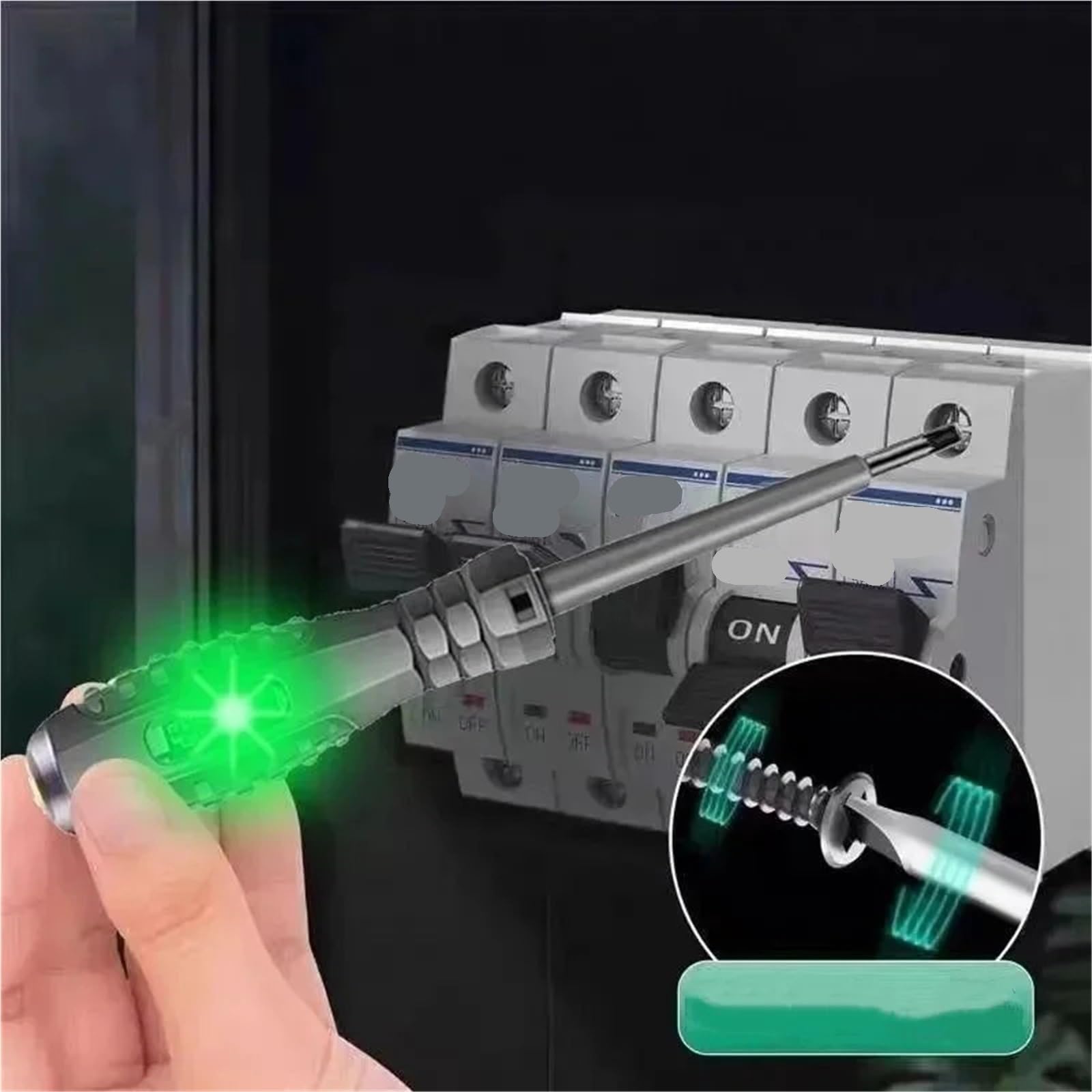 Spannungsmesser 10er-Pack Flach-/Kreuzschraubendreher Elektrostifttester For Drahtbruch Hohes Drehmoment Multifunktions-Intelligente Induktionserkennung Elektrotest-Schraubendreher-Teststiftwerkzeug
