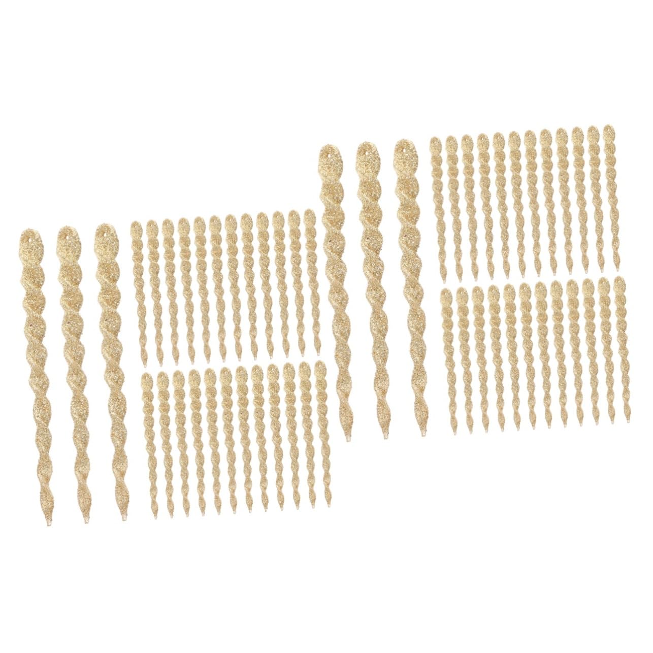 TOPBATHY 120 STK Zwiebel- - -Schnee-Nadel Weihnachtsbaum-eiszapfen-anhänger Christbaumschmuck Weihnachts-eiszapfen Ornament Eiszapfen-Ornamente Weihnachtsbaumschmuck Plastik