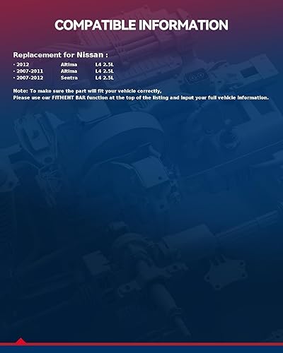 Miniatura 3 de KAX Compresor de A/C de CA para Altima 2.5L, Sentra 2.5L 2007 2008 2009 2010 2011 2012 AC Repalcement# CO10886C