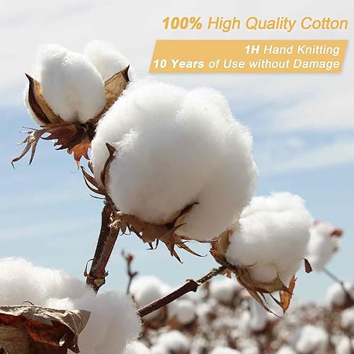 Miniatura 4 de Cesta de lavandería de cuerda tejida, cesta de Luandry de 72 L de alto, cesta de guardería para almacenamiento de mantas, cesta de ropa para