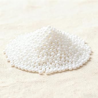 Fraunitsh Pearl Sprinkles, White Pearls for Cake Decorating, 238g/8.4oz Edible Sprinkles Sugar Pearls for Baking Cupcake Cookie Ice Cream Toppings Decorations, 6MM
