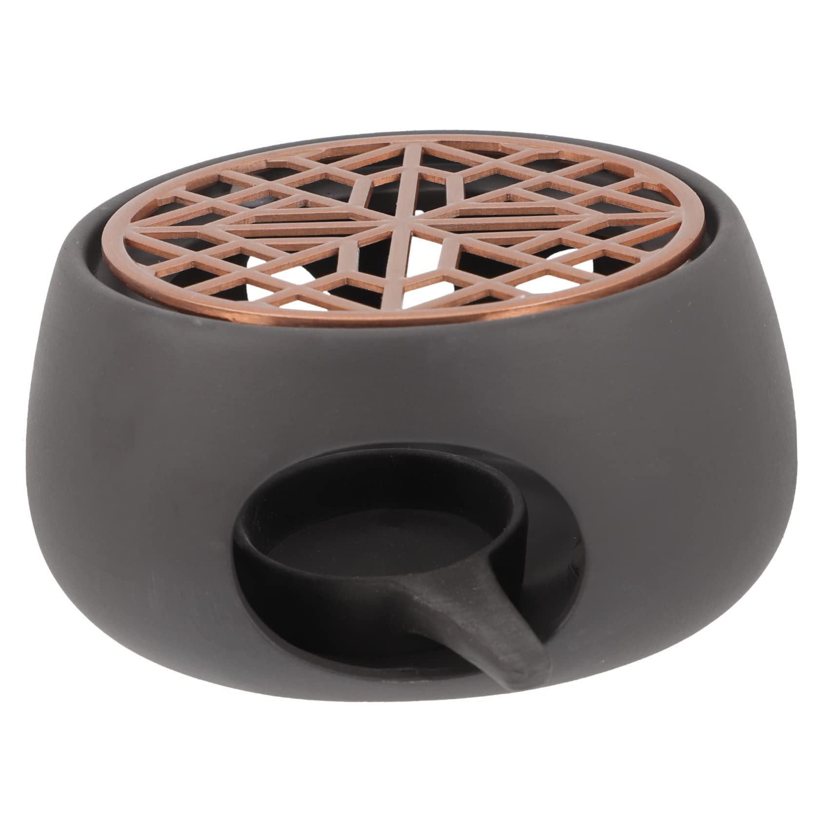 Cabilock 1Set Japanese Style Teapot Warmer Tea Heating Stove with Candle Holder for Home Use Heat Resistant and for Warming Tea and Food