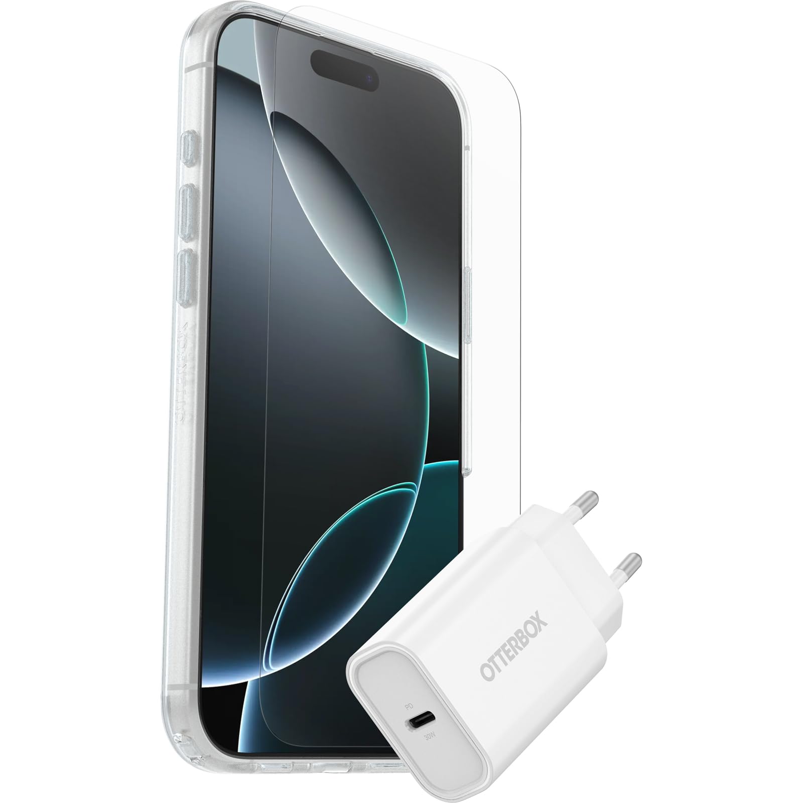 OtterBox Drop Protection Bundle for iPhone 16 Pro Max; Symmetry Series Clear MagSafe Protetive Thin Case - Image 2
