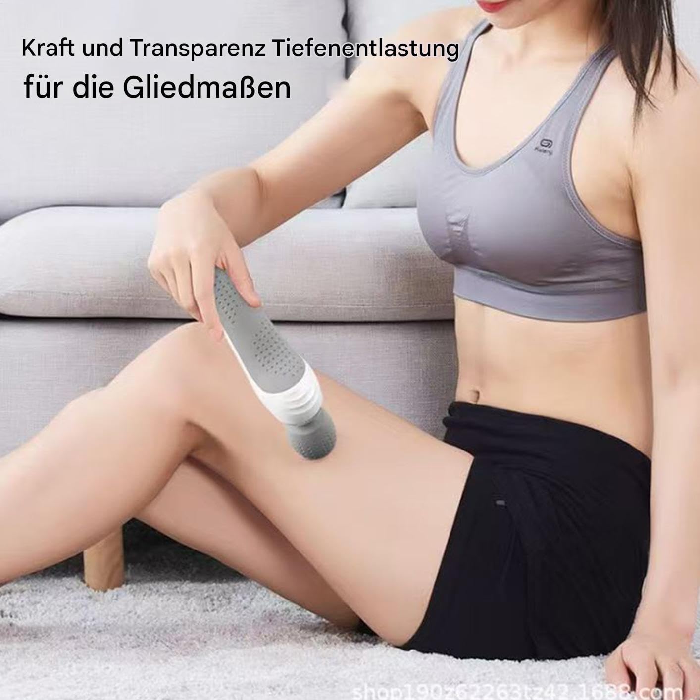Vibration Wand Massager, Full Body Massager Wand, ABS Ergonomic Design for Muscle Relaxation, Powerful Vibration Tool for Foot, Neck, Back, Stress, Ideal for Home, and Travel, 26x5.2x8cm