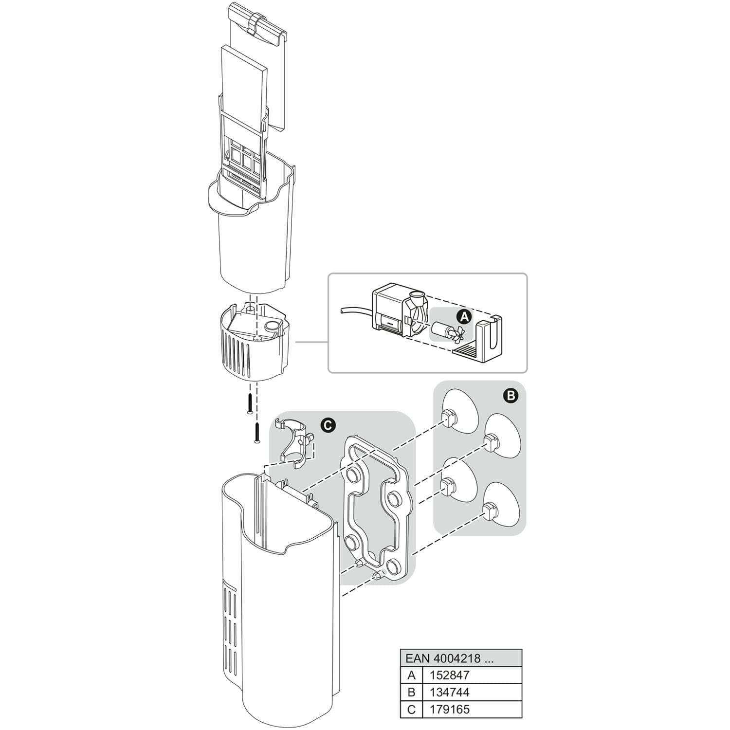 Tetra EasyCrystal Aquarium Filterbox 300 - Filter für 40-60 L Aquarien, für kristallklares gesundes Wasser, einfache Pflege, intensive mechanische, biologische und chemische Filterung