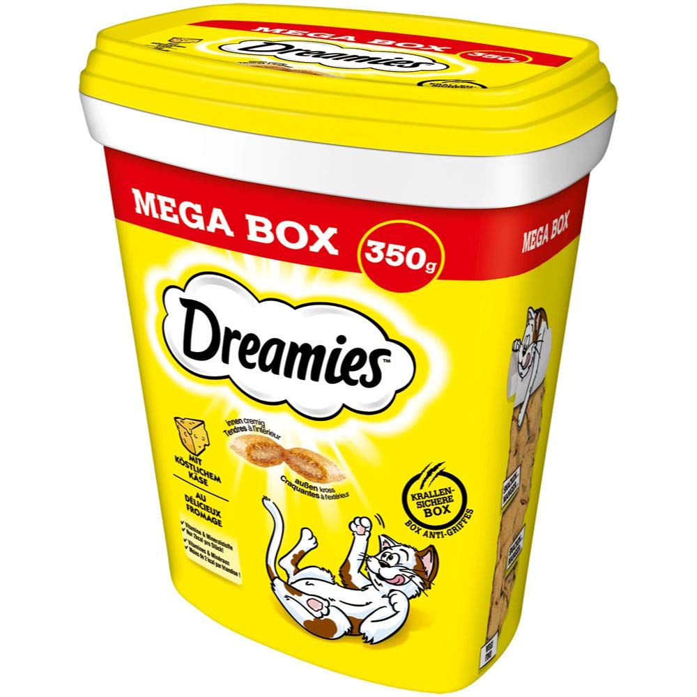 Dreamies Katzensnacks Mega Box 2x350g - Mix Mit Huhn & Käse Für Ausgewachsene Katzen
