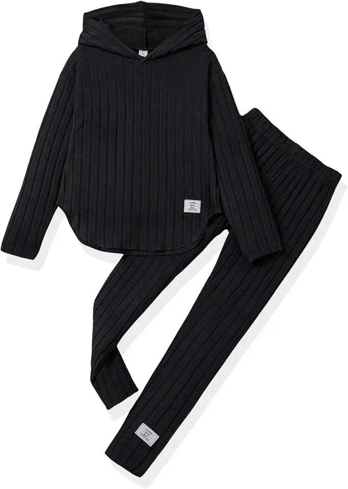 LKALPSQ Toddler Girl Fall Clothes Set Warm Sweatshirt Pants Long Sleeve Sweatsuits Winter Hooded Pullover Outfits