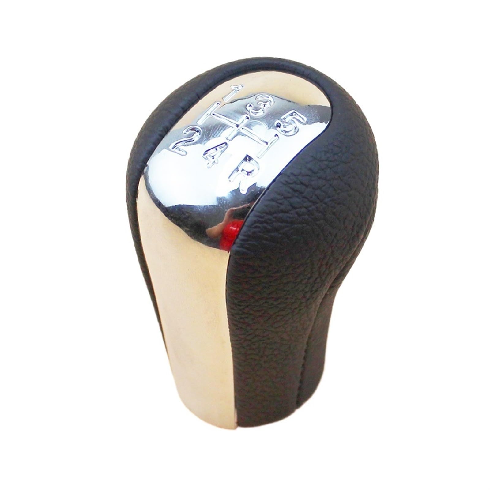 HSUKIHO Car Shift Knob Cover for Toyota for AVENSIS T25 MK2 II 2003-2009 Car Gear Shift Cover Chrome Gear Shifts KNOB Boot Frame(5 Speed Knob)