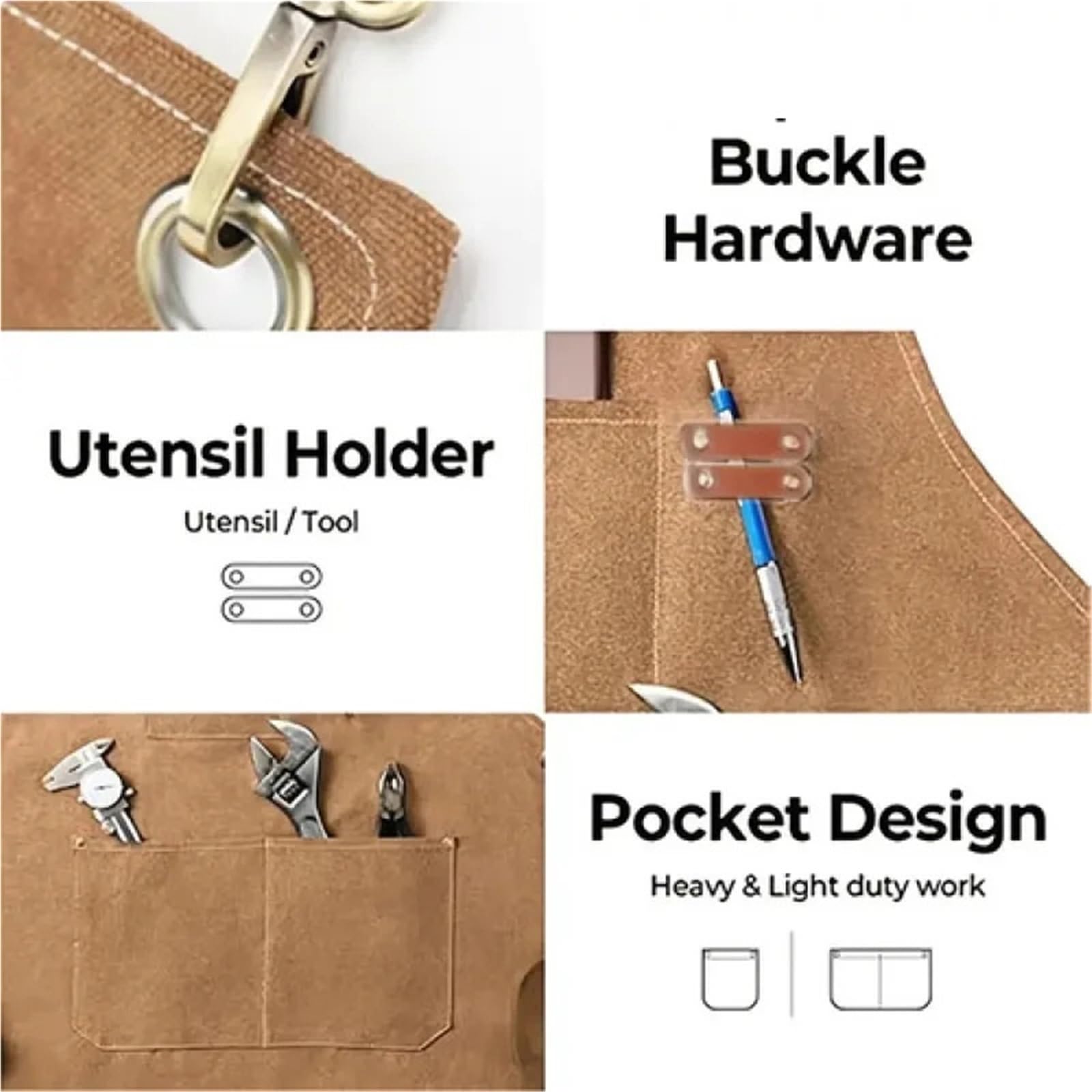 Tablier générique homme femme tabliers en toile vêtements de travail Pour Bricolage