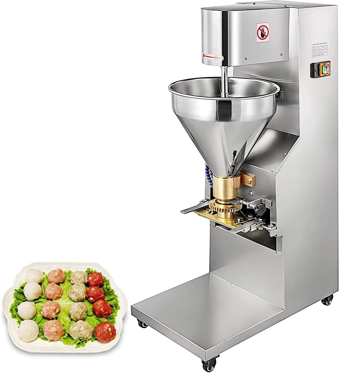 Commercial Meatball Forming Machine, Electric Meatball Tool for Kitchen,Vegetable Meatball Forming Mold,1100W Electric Meatball Machine
