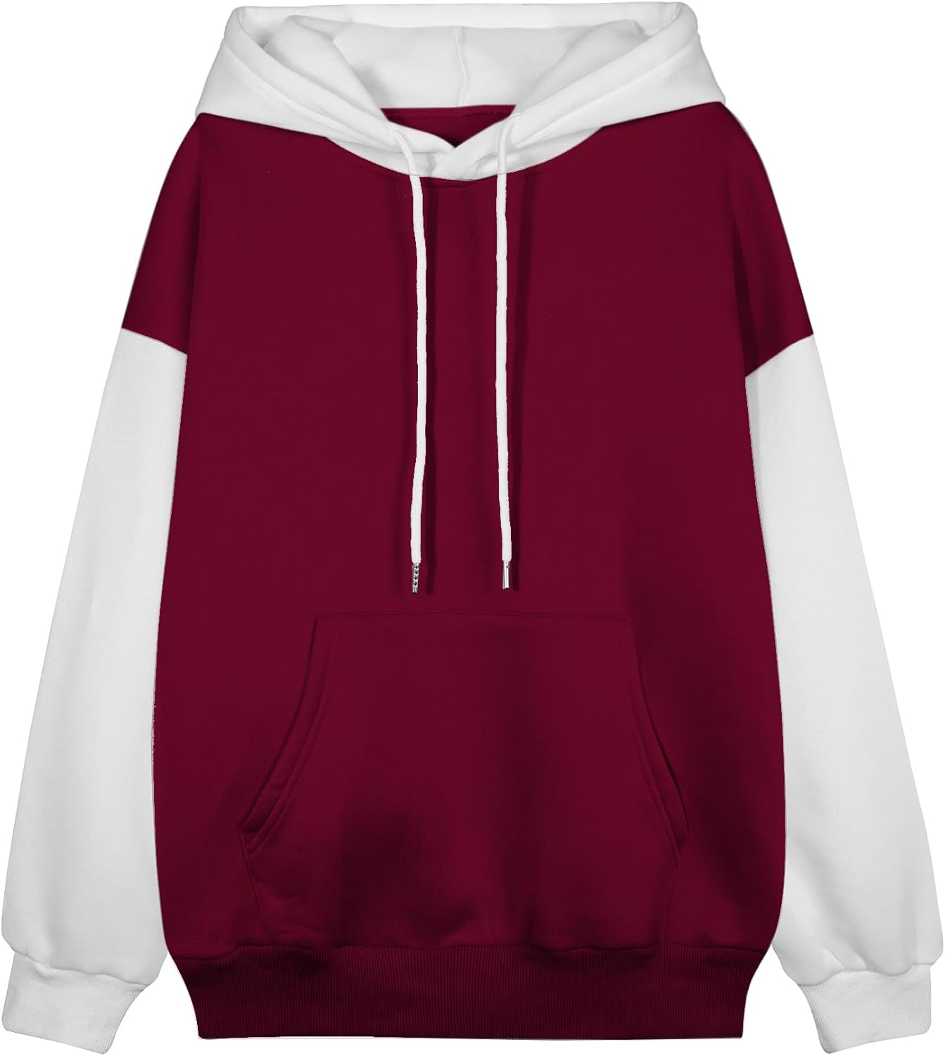 Hilinker Women's Cute Color Block Hoodie Casual Long sleeve Pullover Sweatshirt