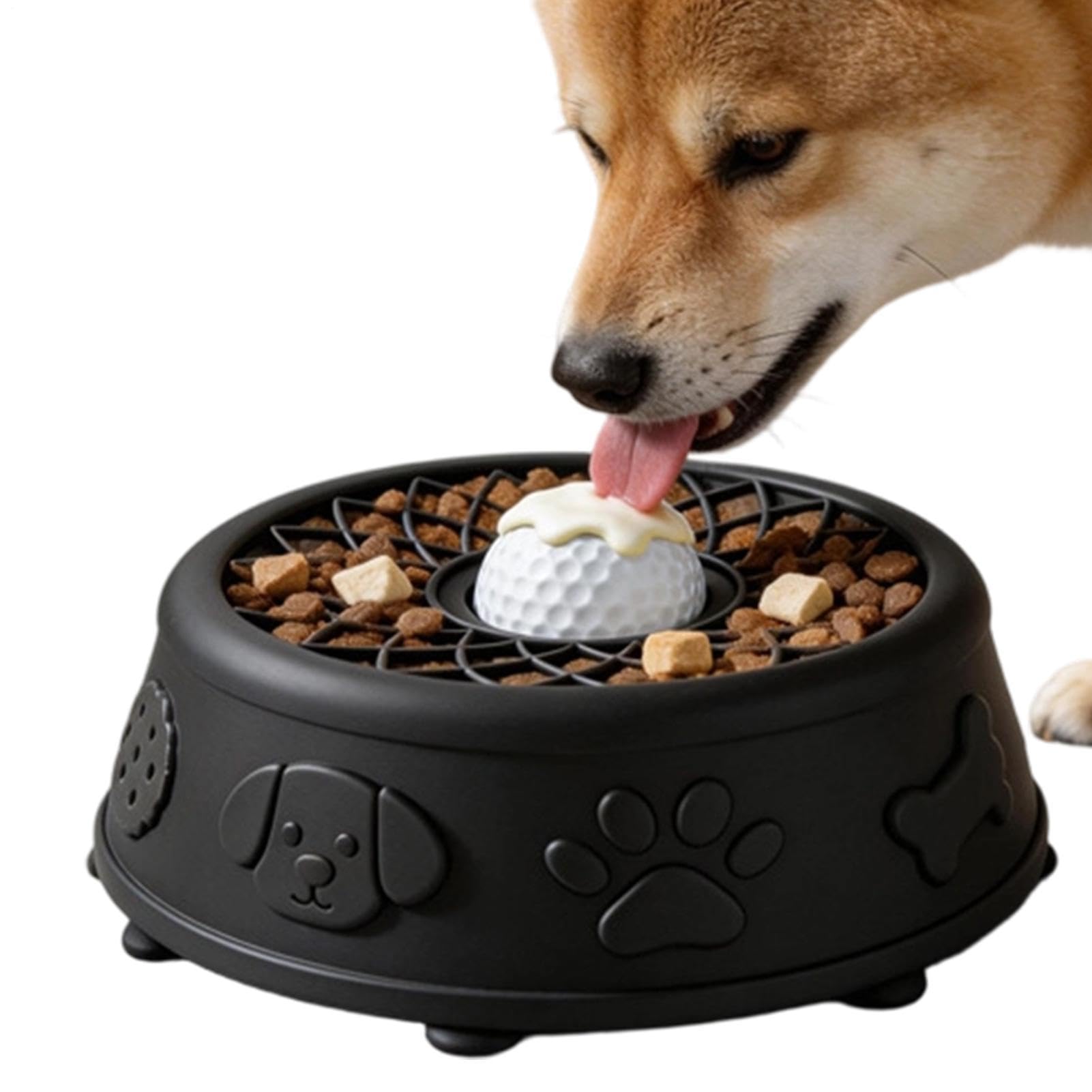 Anti-ennui chien : alimentation lente en silicone pour calmer l'anxiété sur carrelage