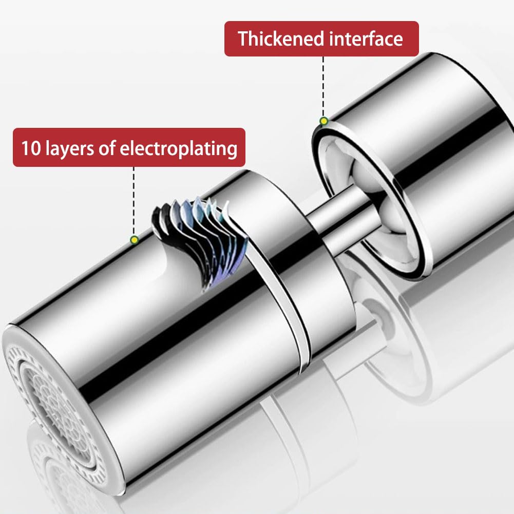 Rompigetto Risparmia Acqua M22x1 - Aeratore Per Rubinetto Cucina Con Filtro Acciaio, Confezione 2 Pezzi - Foto 11