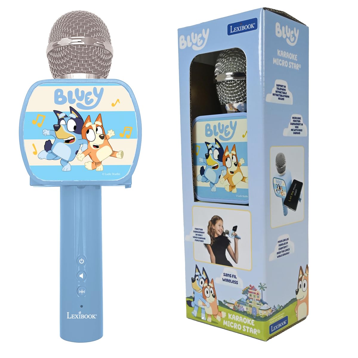 Lexibook, Bluey, Mikrofon bezprzewodowy, MIC240BYLXB