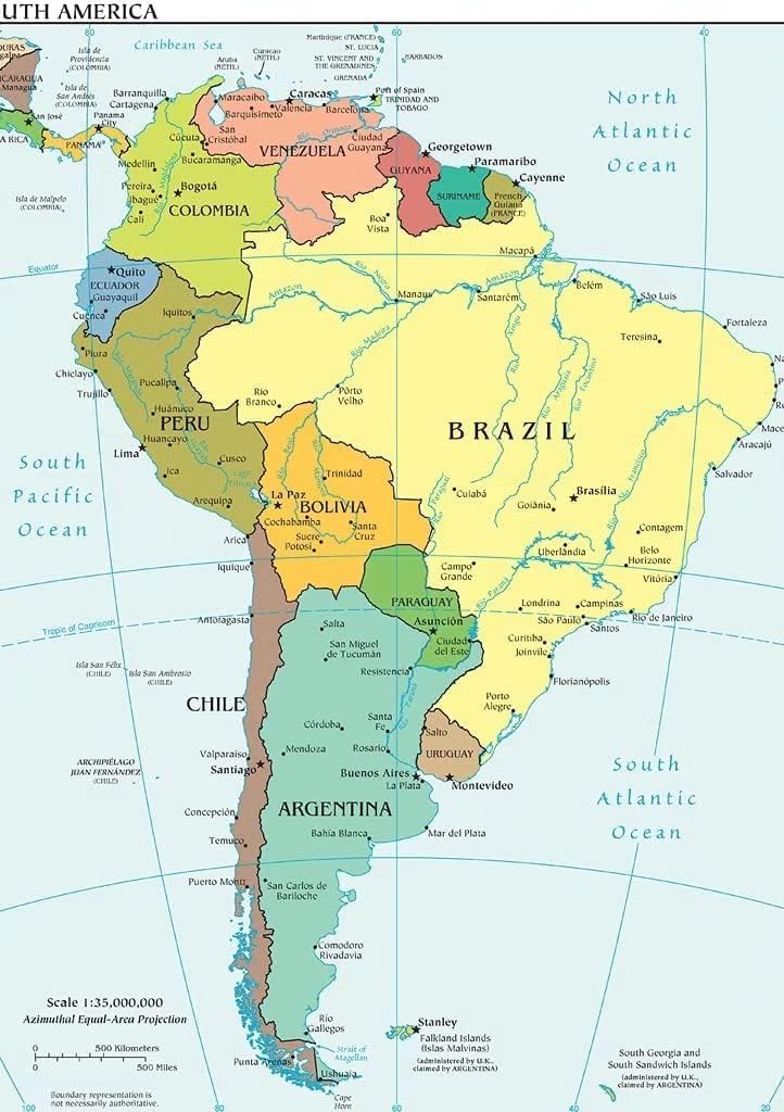 South America Map Tin Signs Vintage Home Wall Decor Welcome Plaque Housewarming Gift for Indoor Outdoor Farmhouse Yard Home Wall Decorative 8x12 Inch