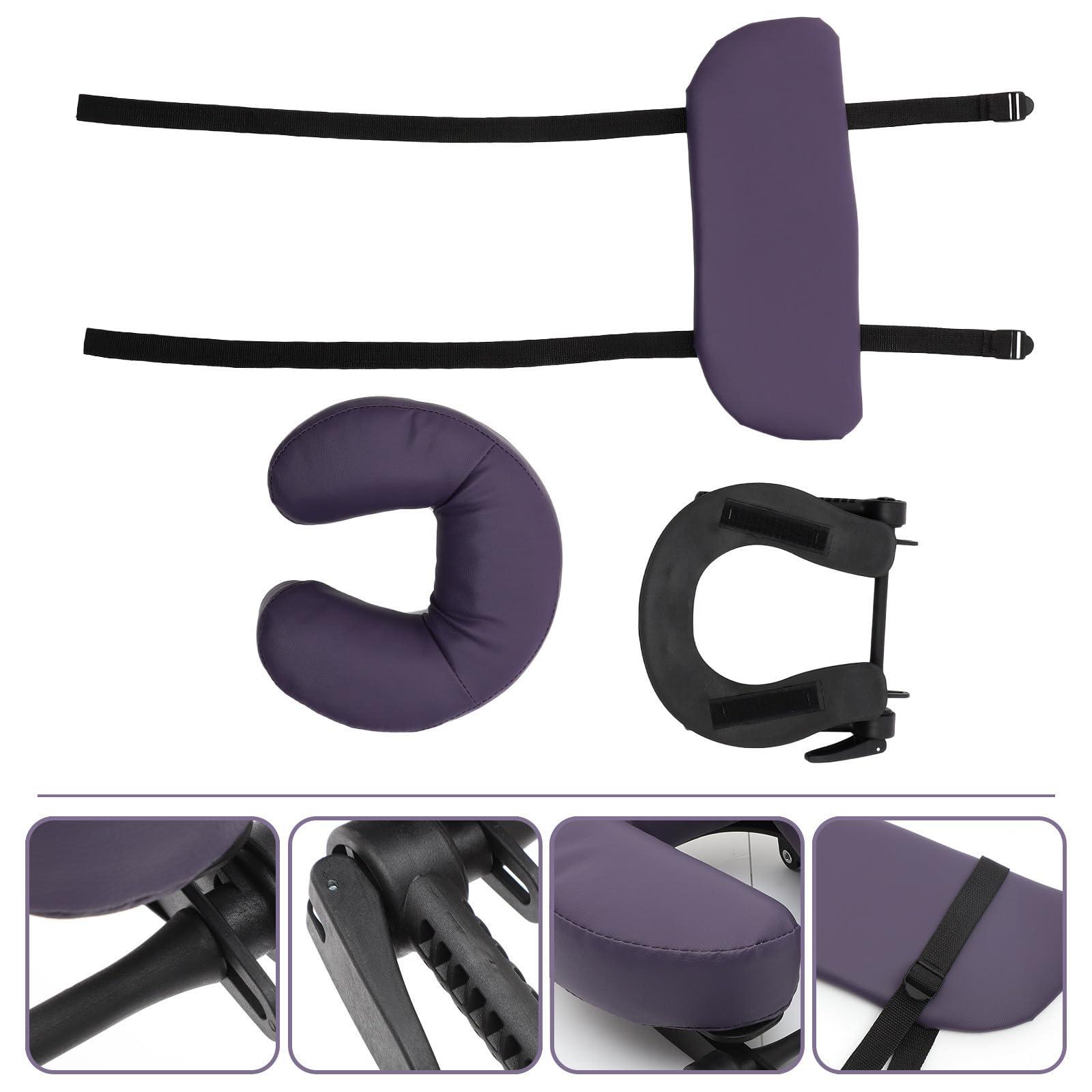 BESPORTBLE Cuscino Design Poggiatesta Massaggio per U da Ergonomico Lettino a Forma di Pu Spugna Confortevole e Pelle Delicata Adatto per Lettino da Bellezza e Spa