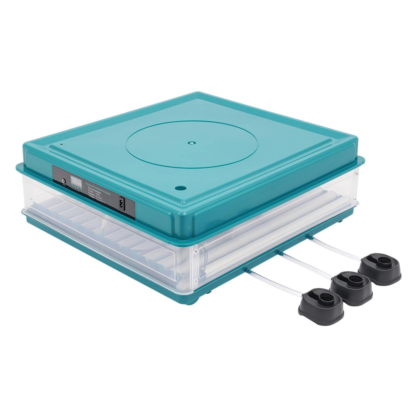 Incubadora totalmente automática para 130 huevos, giro automático y control de temperatura, incubadora de huevos para pollos, patos, codornices, incubadora de pollos ideal para el hogar y