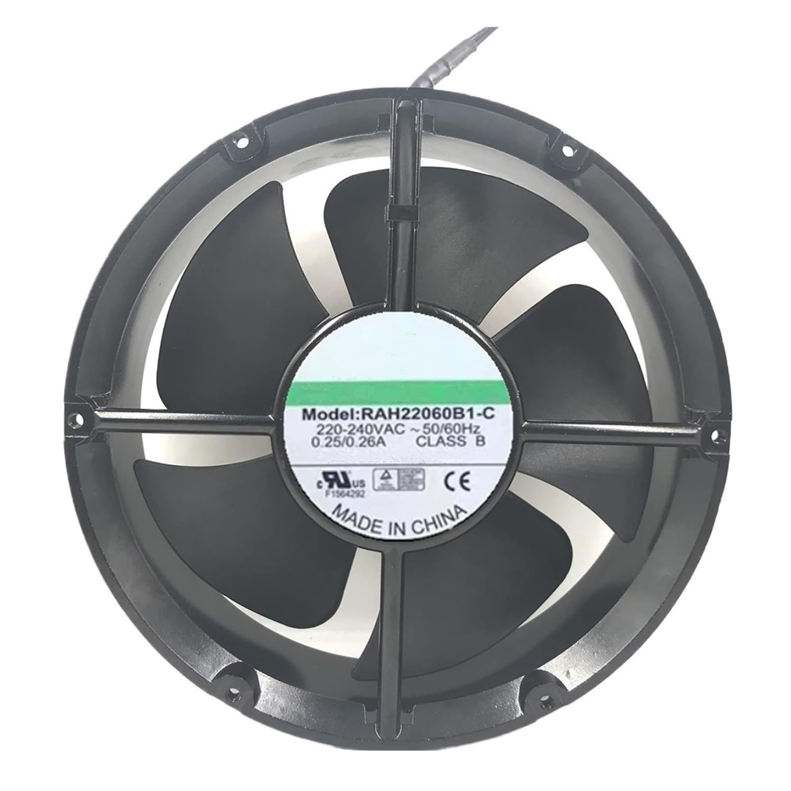 YMUGUEGH RAH2260B1-C AC 220V 0.25A 200x200x60mm 2-Wire Cooling Fan