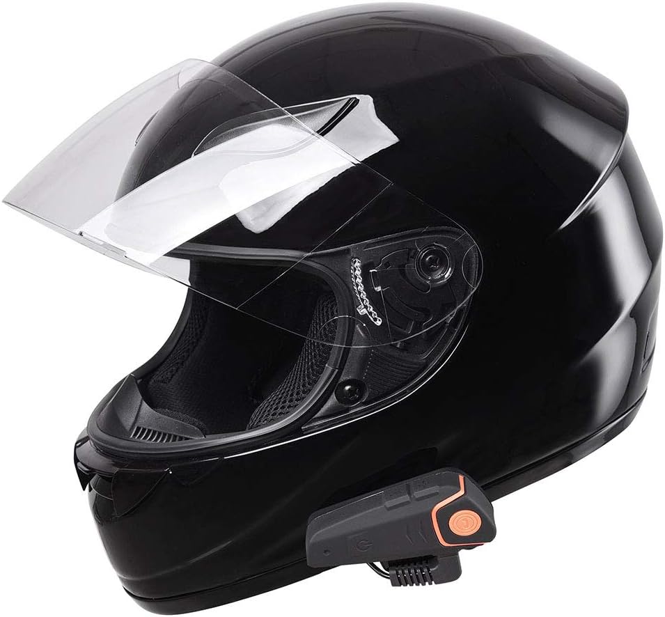 Flash Deals - 40% OFF AHR RUN-B Bluetooth Motorcycle Full Face Helmet Motorbike Modular Helmet with Wireless Headset Intercom MP3 FM DOT
