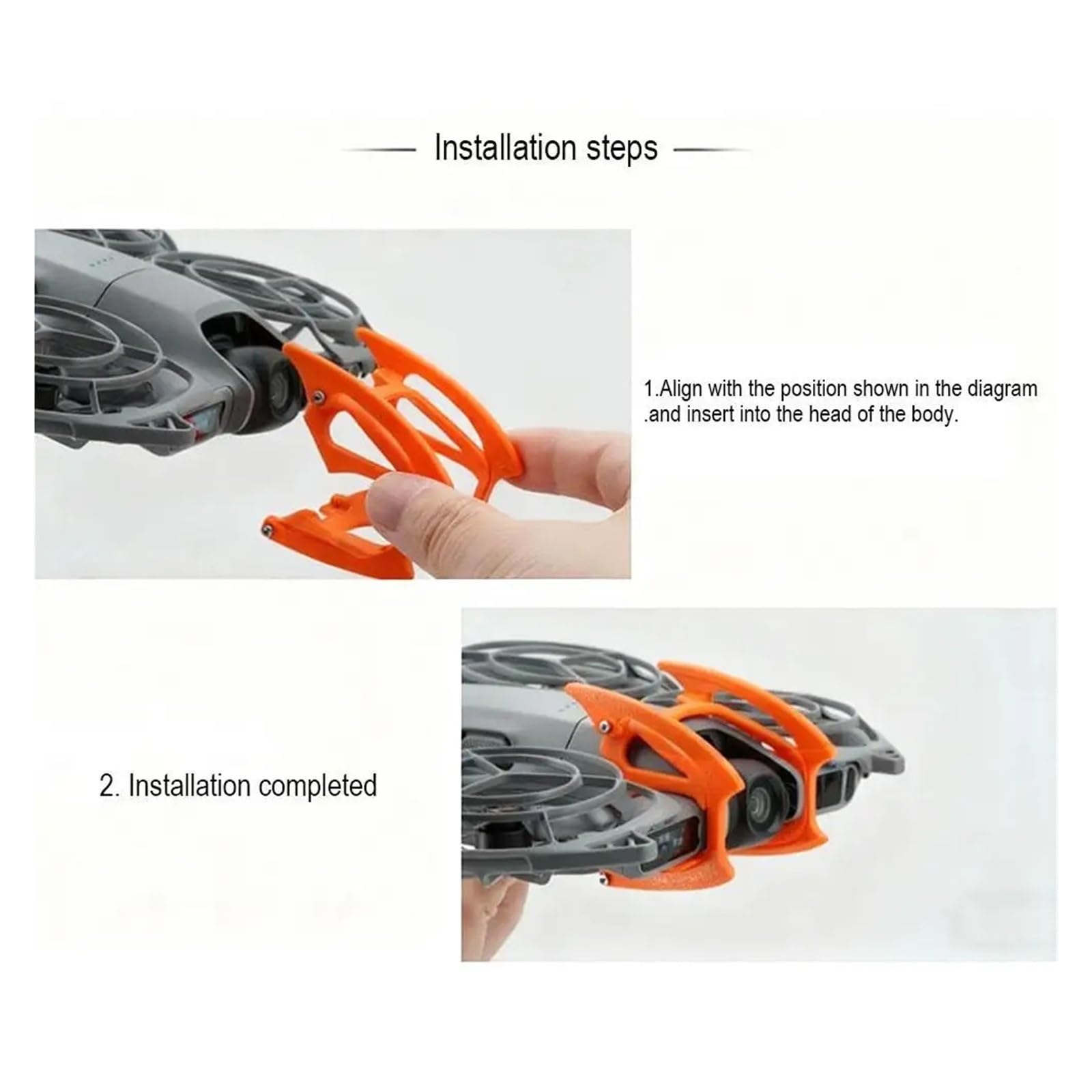 Kompatibel mit Drone Gimbal Bumper Guard, Anti-Kollisions-Linsenschutz aus Kunststoff | Stoßdämpfender Käfig, kratzfeste Linsenabdeckung, Schnappverschluss for Aufprallschutz(Pink)