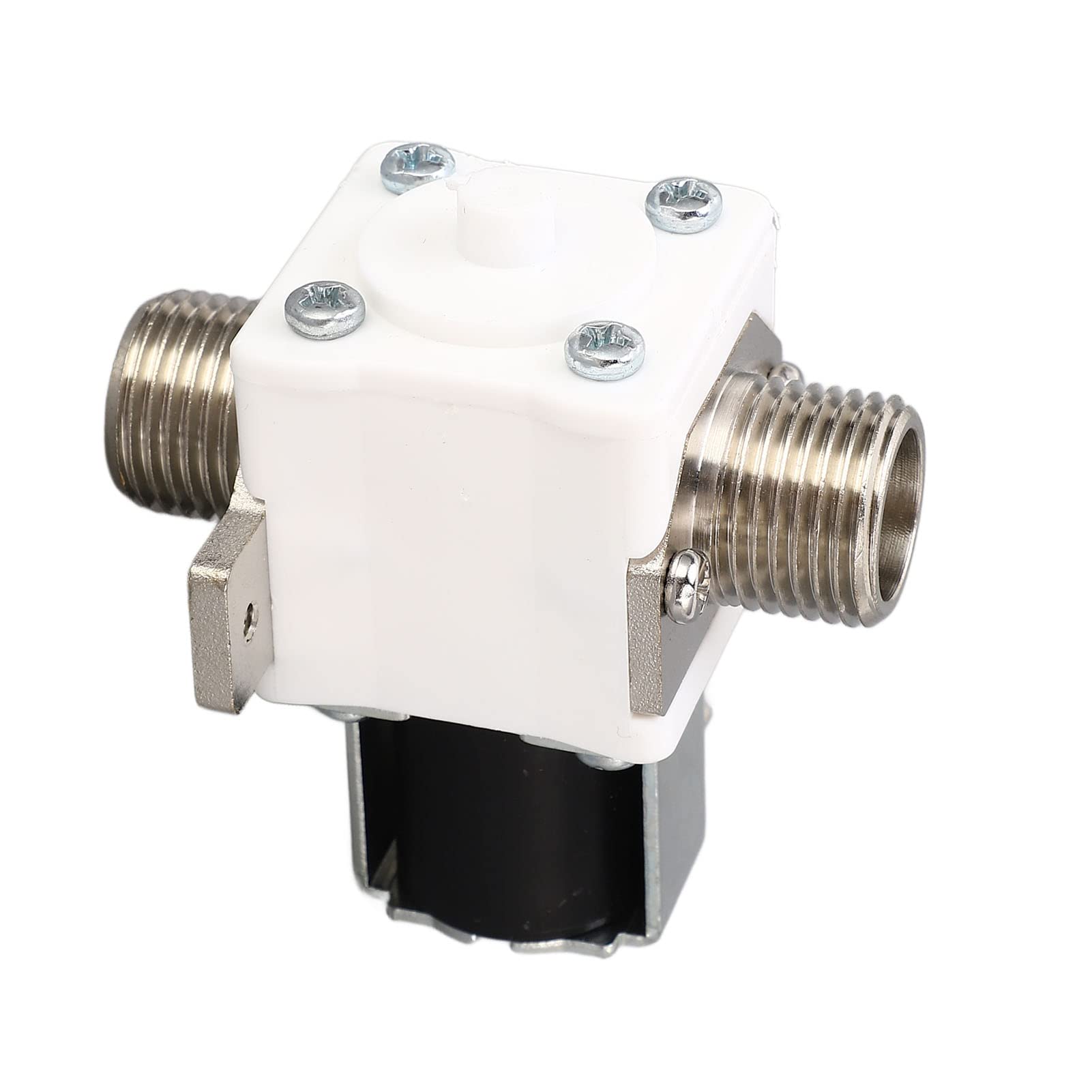 Válvula de agua, válvula solenoide eléctrica de tubo engrosado con rosca de 1/2 pulgada DC24V Sellado fuerte retardante de llama for tubería Válvulas Eléctricas
