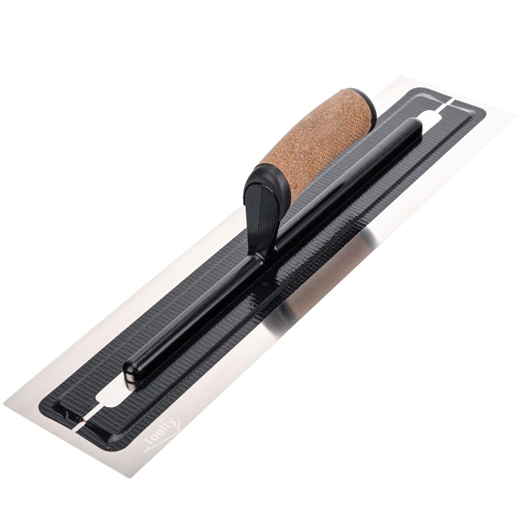 Toolty Flexible Trowel with Cork Handle - Stainless Steel - 110x460mm (4.3x18inch)