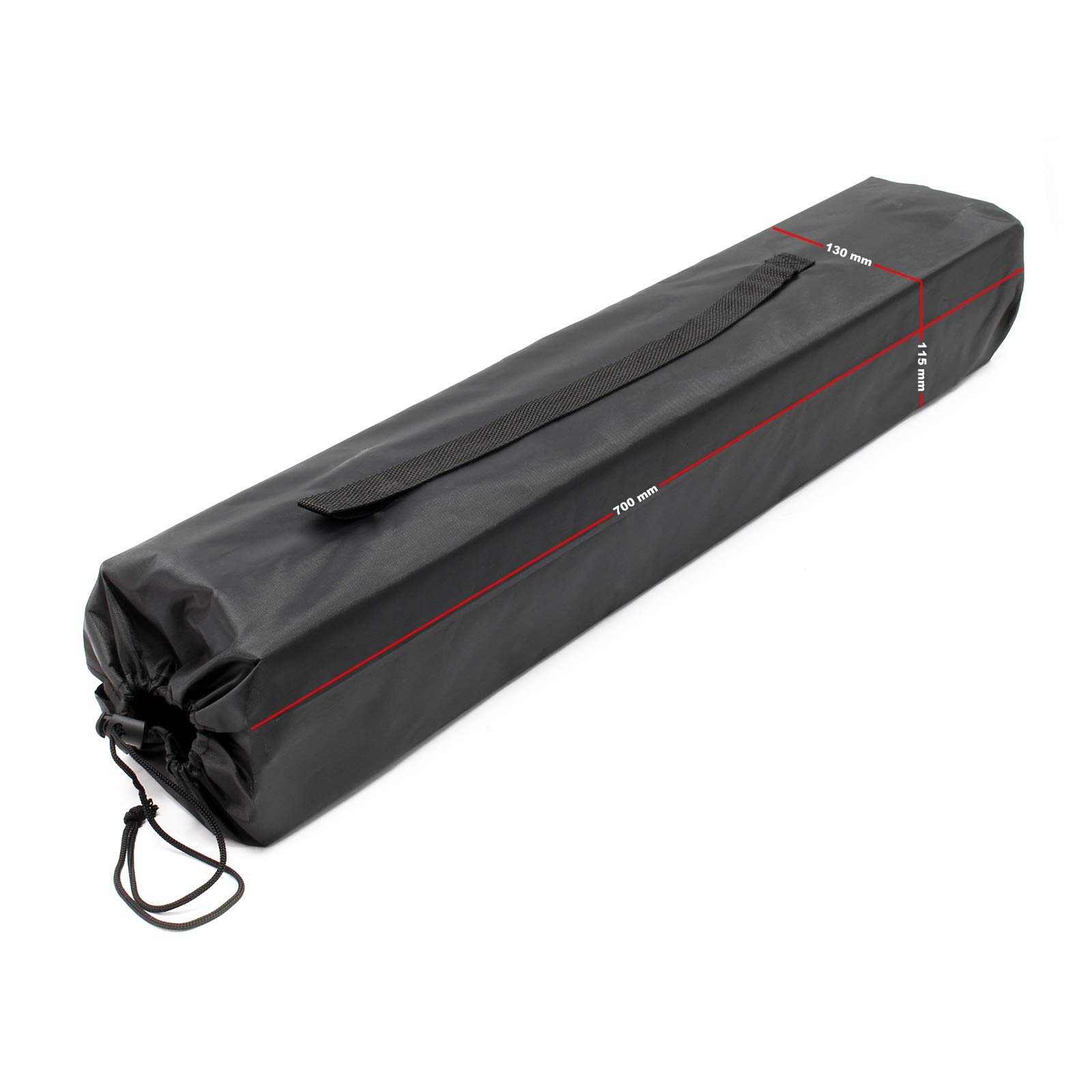 WilTec Table de Camping Pliante, 700 x 690 x 690 mm, Table Portable argentée en alu, avec Dessus Enroulable et Sac, BBQ, fêtes, Barbecue, Pique-Nique