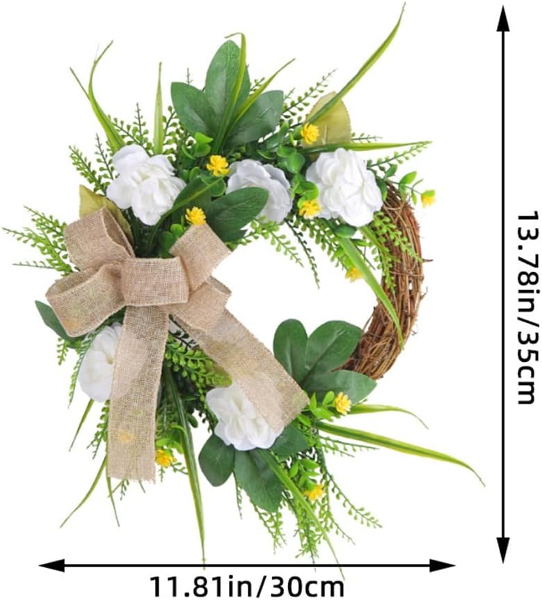 Simulated Magnolia Wreath Daily Wreath Simulated Flower Front Door Hanging Decoration