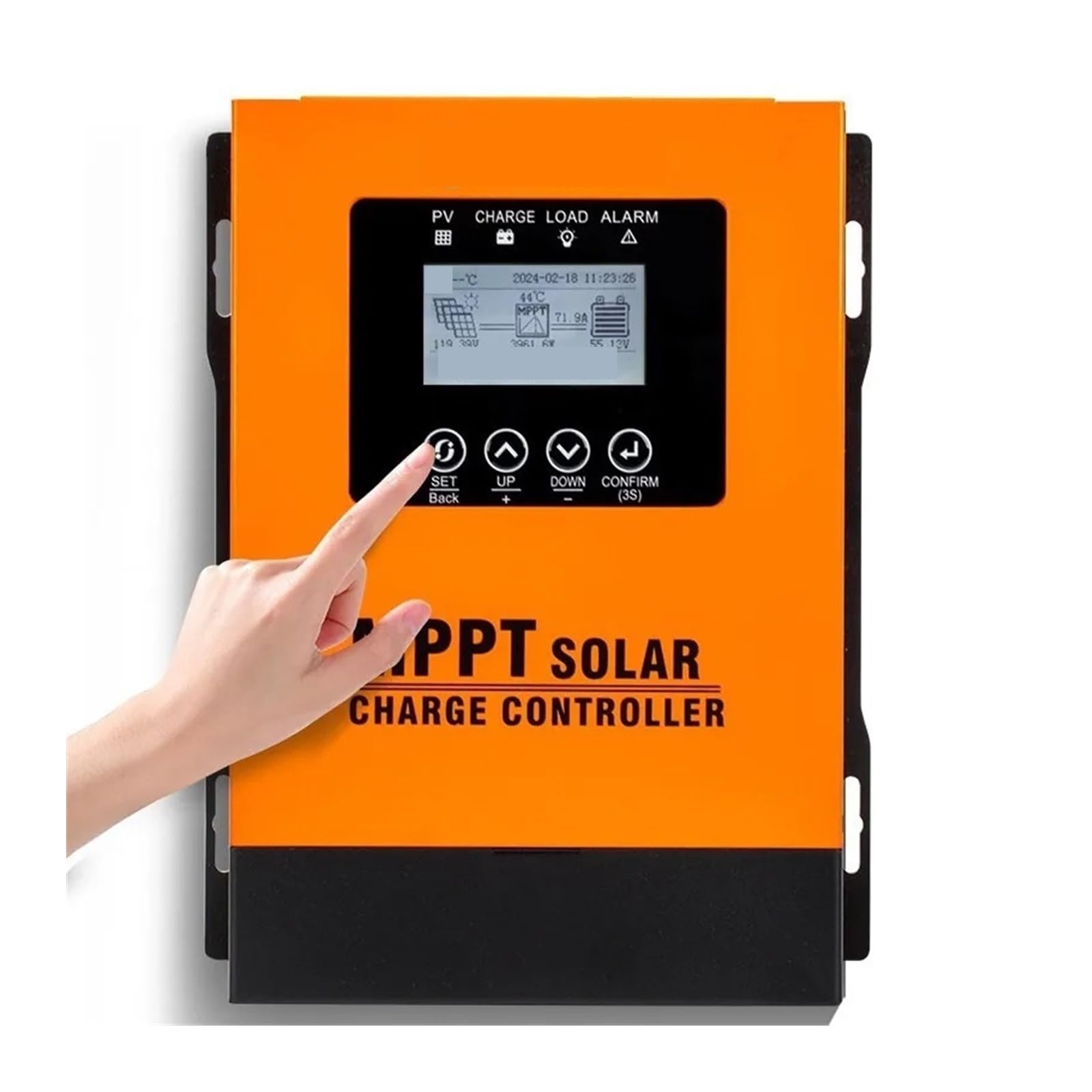 controlador de carga solar, Controlador De Carga Solar MPPT 30A 60A 120A Entrada 12V A 230V Automático For Regulador Batería Panel Con Pantalla LCD Wifi(60A)