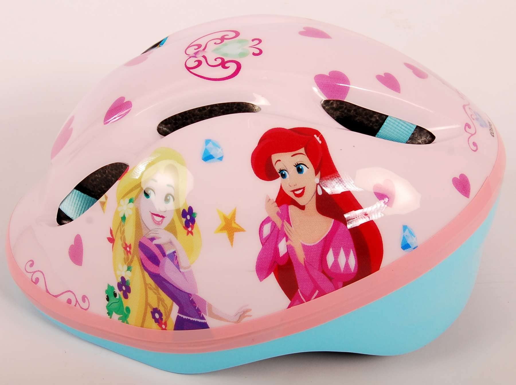 caschetto protettivo per bambini con licenza di princess, ideale per bicicletta, skate, monopattino.
